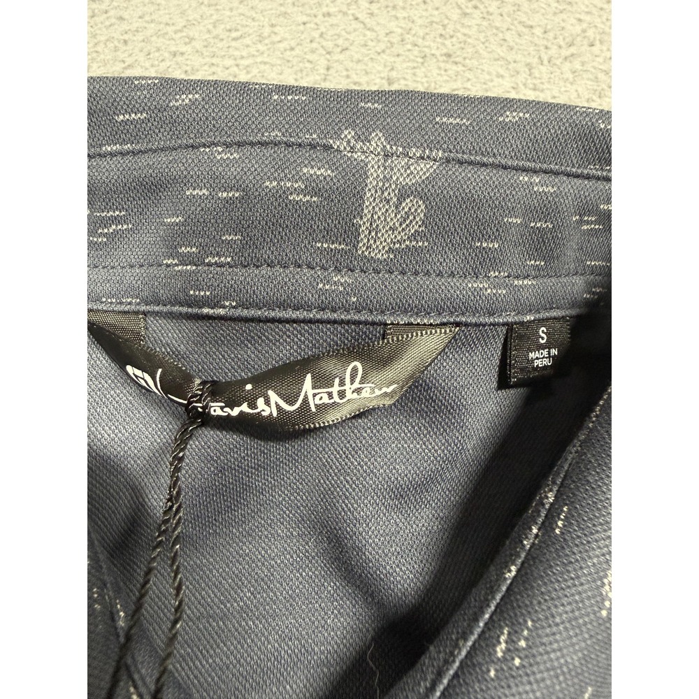 NWT Travis Mathew Polo Shirt Mens Small Blue Desert Graphic Golf Market Place - Picture 3 of 9